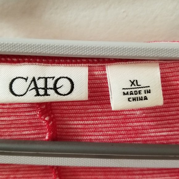 Scoop neck short sleeve Parisian Cafe screen with rhinestones & Foil mini stripe - Picture 5 of 7